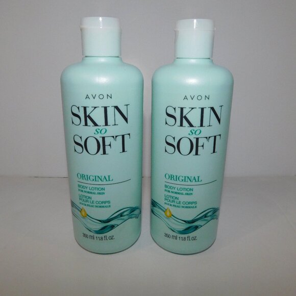 Avon Skin So Soft 2 x 11.8 oz Original Body Lotion For Normal Skin NEW & SEALED - Picture 1 of 4